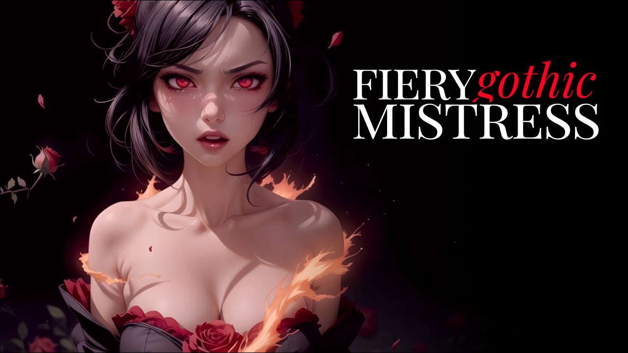 fiery gothic mistress femdom roleplay